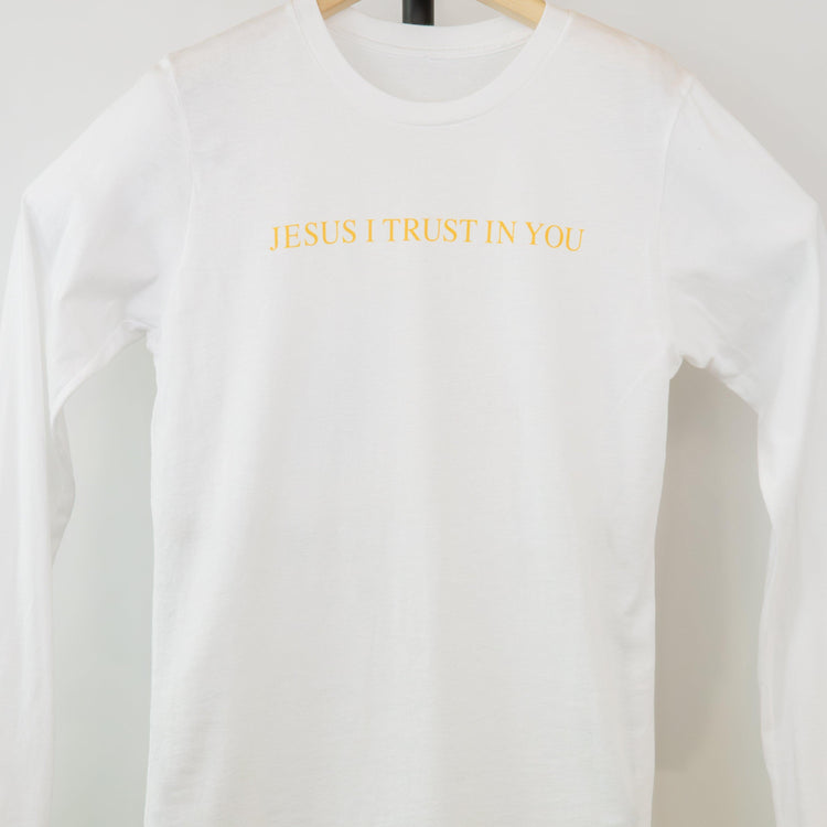 Divine Mercy Monstrance - JESUS I TRUST IN YOU! - Long-Sleeved Unisex T-Shirt - rescue story
