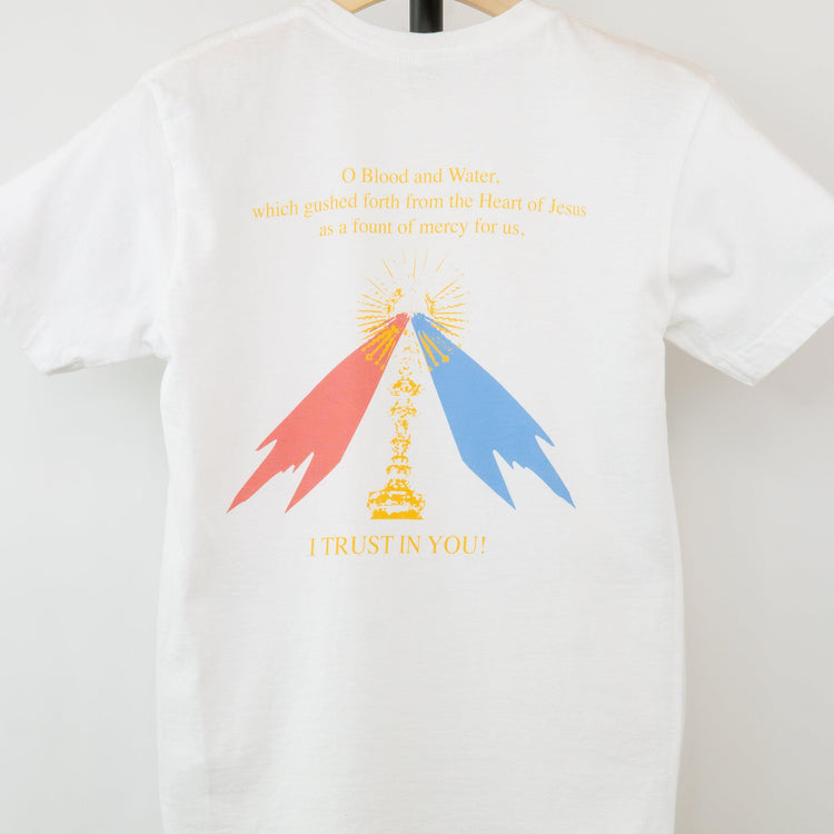 Divine Mercy Monstrance - JESUS I TRUST IN YOU! - Short-Sleeved Unisex T-Shirt - rescue story