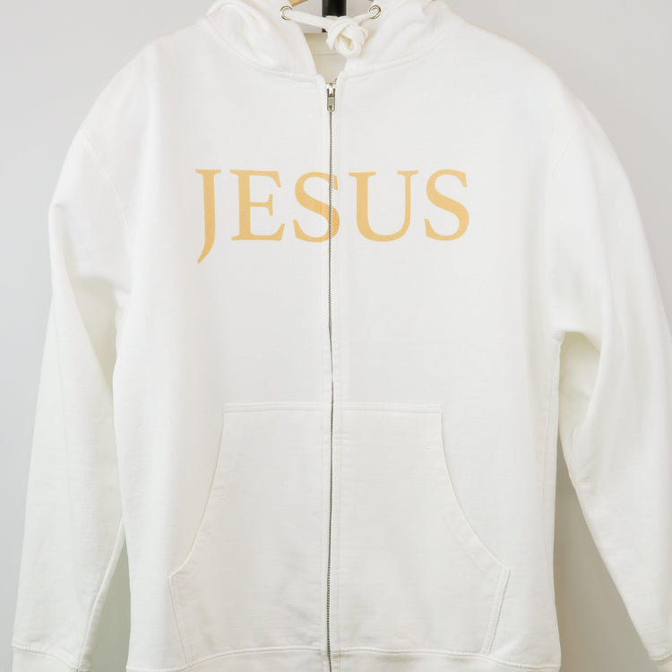 JESUS Unisex Zipper Hoodie - rescue story