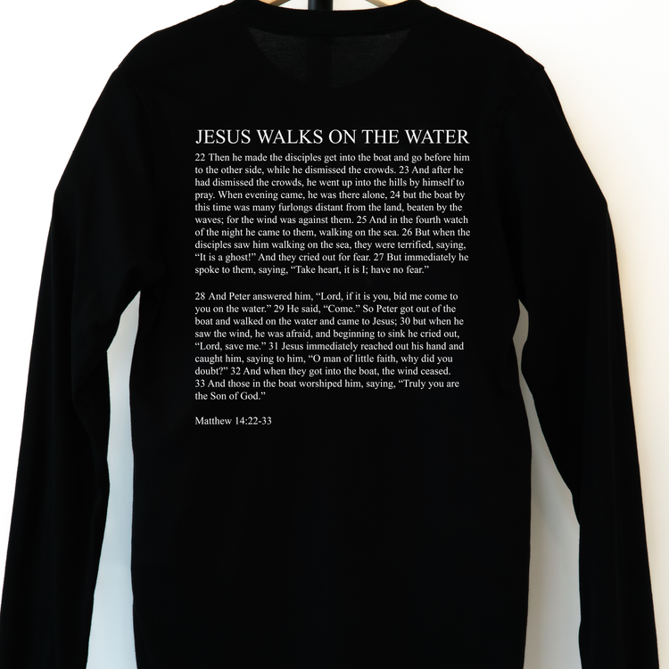 Jesus Walks on the Water Long-Sleeved Unisex T-Shirt