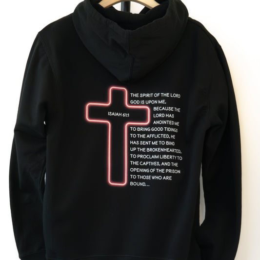 GOOD NEWS - Isaiah 61:1 - Unisex Zipper Hoodie - rescue story
