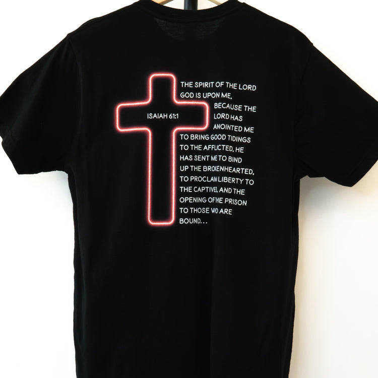 GOOD NEWS - Isaiah 61:1 - Short-Sleeved Unisex T-Shirt - rescue story