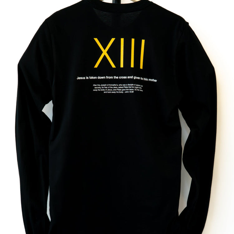 13th Station of the Cross - Pieta - Long-Sleeved Unisex T-Shirt - rescue story