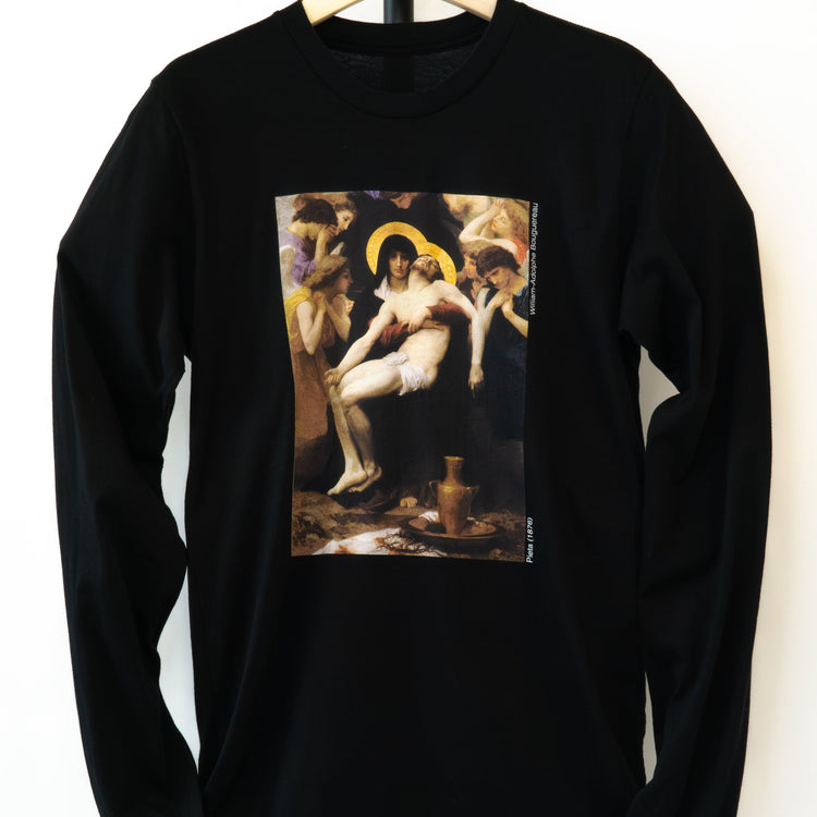 13th Station of the Cross - Pieta - Long-Sleeved Unisex T-Shirt - rescue story