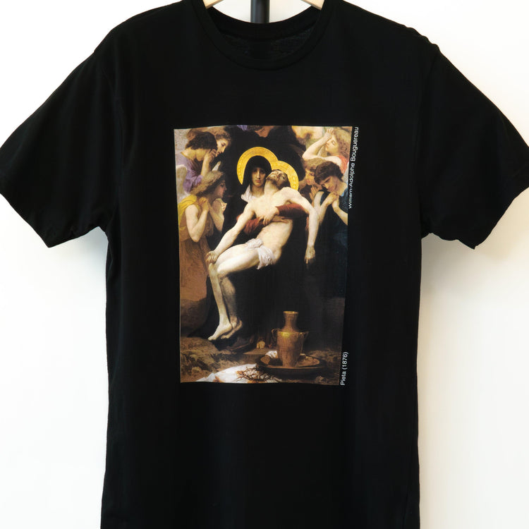 13th Station of the Cross - Pieta - Short-Sleeved Unisex T-Shirt - rescue story