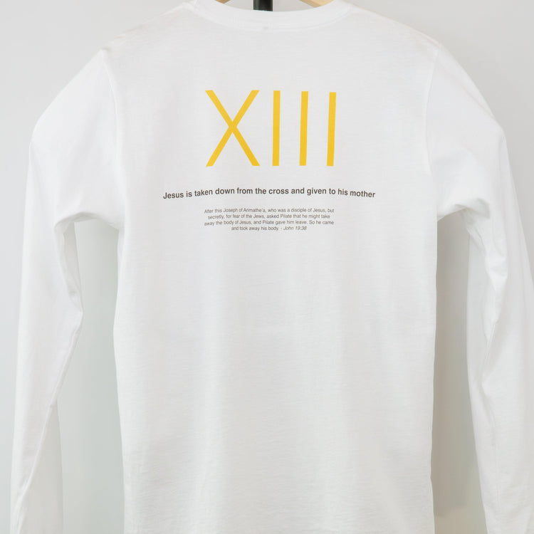 13th Station of the Cross - Pieta - Long-Sleeved Unisex T-Shirt - rescue story