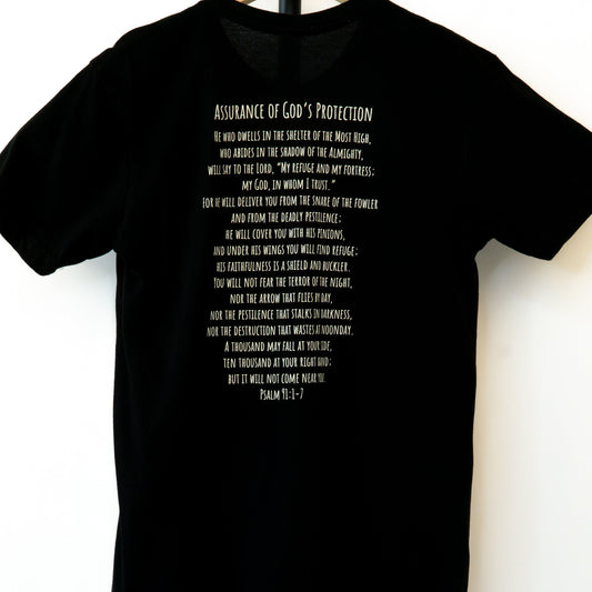 Psalm 91 - Assurance of God's Protection - Short-Sleeved Unisex T-Shirt - rescue story