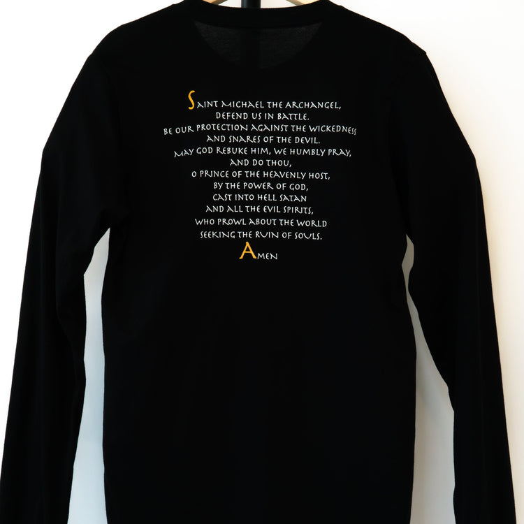 St. Michael the Archangel Long-Sleeved Unisex T-Shirt - rescue story
