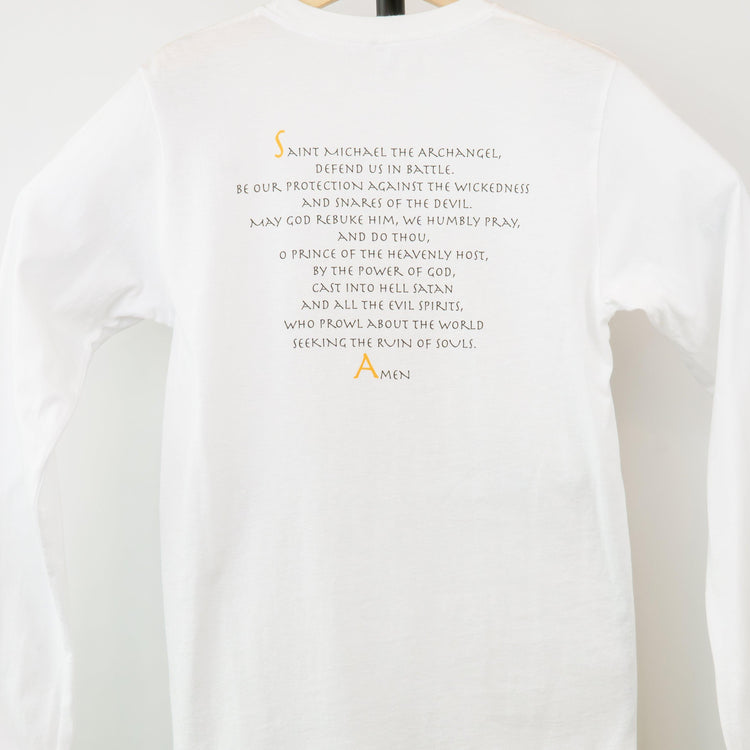 St. Michael the Archangel Long-Sleeved Unisex T-Shirt - rescue story