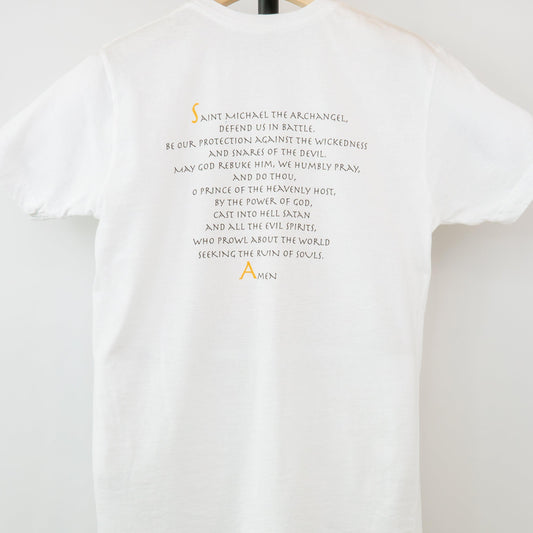 St. Michael the Archangel Short-Sleeved Unisex T-Shirt - rescue story