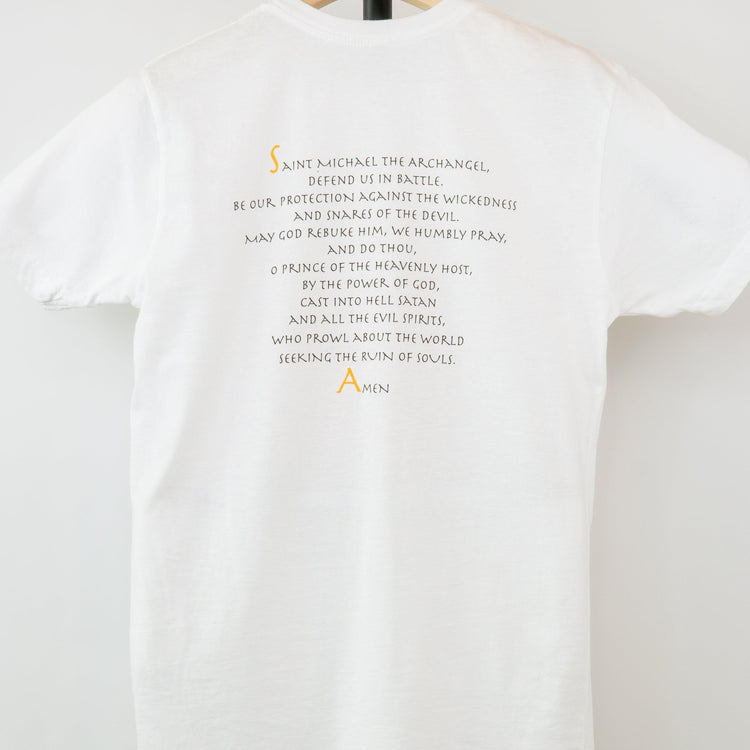 St. Michael the Archangel Short-Sleeved Unisex T-Shirt - rescue story