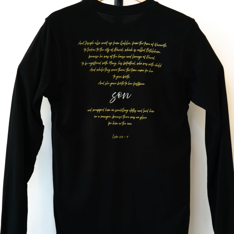 The Nativity of Our Lord - Christmas Story - Luke 2:4-7 Long-Sleeved Unisex T-Shirt - rescue story