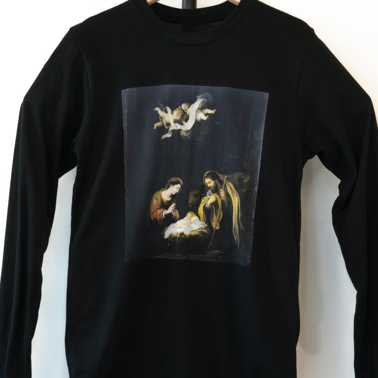 The Nativity of Our Lord - Christmas Story - Luke 2:4-7 Long-Sleeved Unisex T-Shirt - rescue story