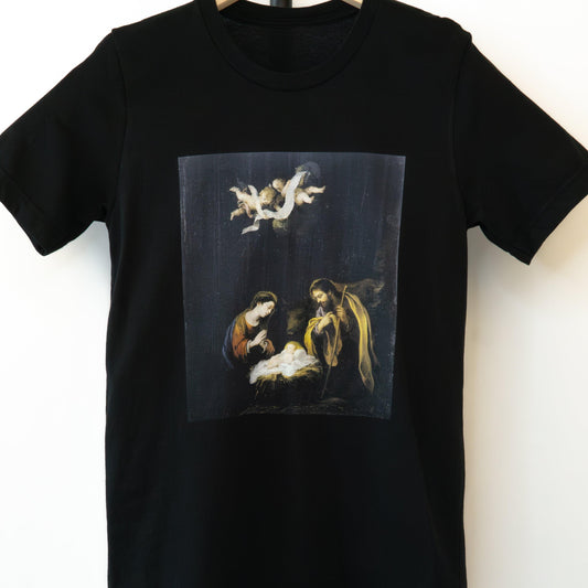 The Nativity of Our Lord - Christmas Story - Luke 2:4-7 Short-Sleeved Unisex T-Shirt - rescue story