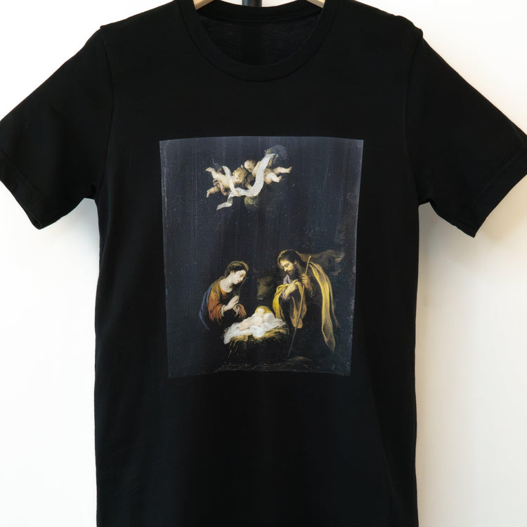 The Nativity of Our Lord - Christmas Story - Luke 2:4-7 Short-Sleeved Unisex T-Shirt - rescue story