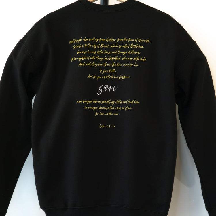 The Nativity of Our Lord - Christmas Story - Luke 2:4-7 Unisex Sweatshirt - rescue story