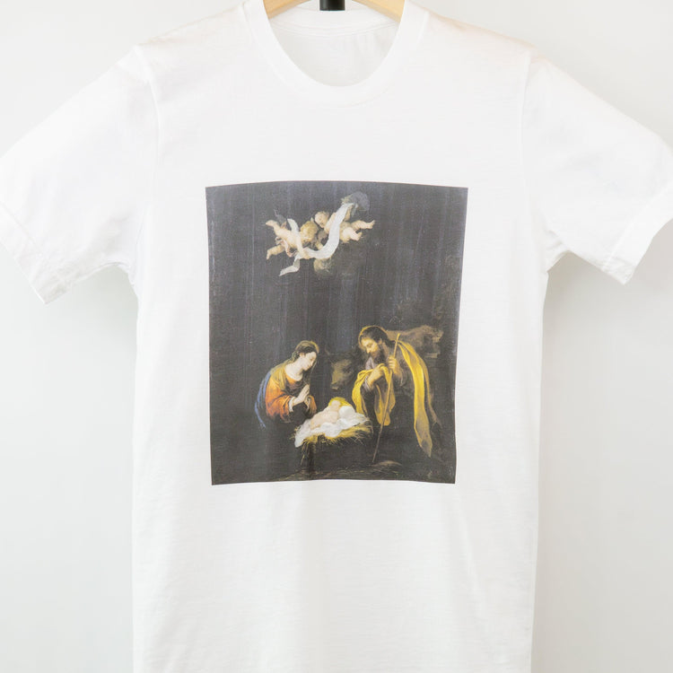 The Nativity of Our Lord - Christmas Story - Luke 2:4-7 Short-Sleeved Unisex T-Shirt - rescue story