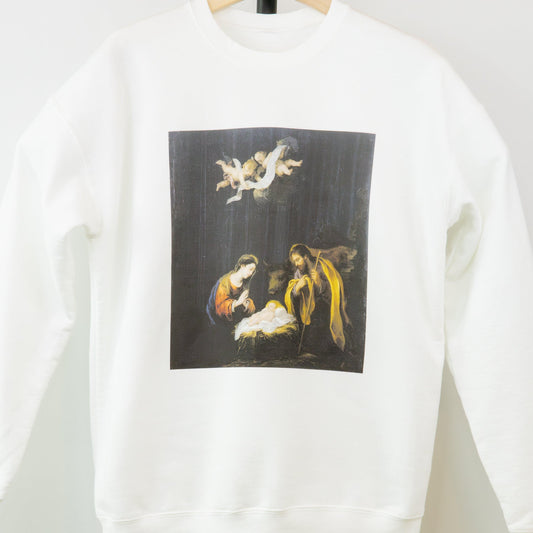 The Nativity of Our Lord - Christmas Story - Luke 2:4-7 Unisex Sweatshirt - rescue story