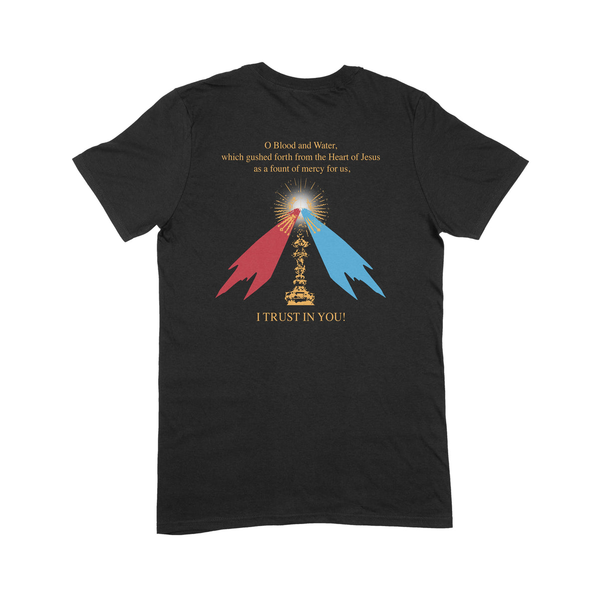 Divine Mercy JESUS I TRUST IN YOU! Unisex Short-Sleeved T-Shirt - Rescue story