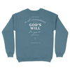 Give Thanks Unisex Crewneck Sweatshirt (1 Thessalonians 5:18) - Catholic Sweatshirt for Evangelization