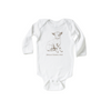 Jesus Loves Me Long-Sleeve Baby Onesie - Catholic Baby Onesie to Raise Little Saints