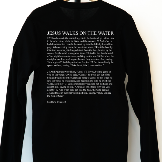 Jesus Walks on the Water Long-Sleeved Unisex T-Shirt