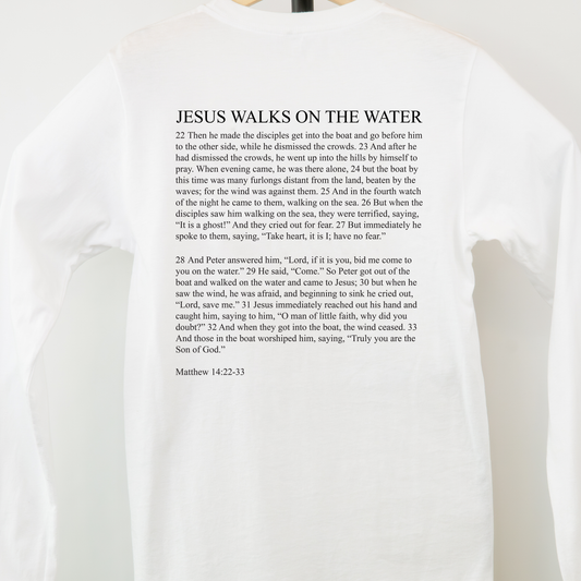 Jesus Walks on the Water Long-Sleeved T-Shirt