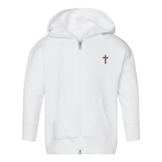 Protected By My Guardian Angel Toddler Zipper Hoodie