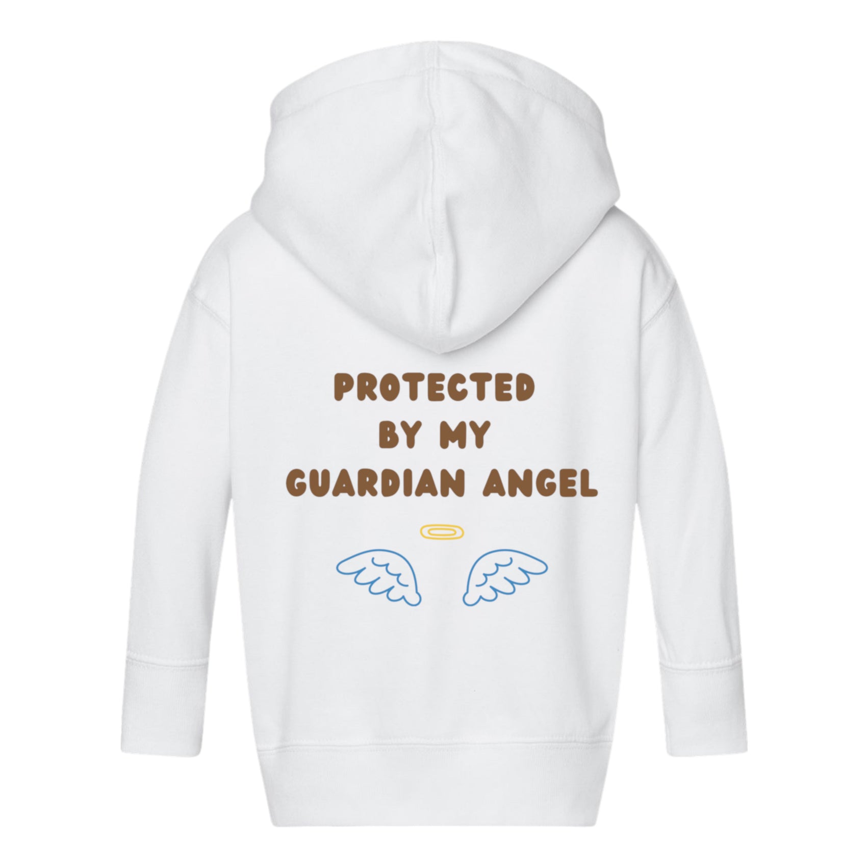 Protected By My Guardian Angel Toddler Zipper Hoodie